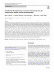 Research paper thumbnail of A method for the taphonomic assessment of bone tools using 3D surface texture analysis of bone microtopography