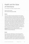 Research paper thumbnail of Health and the Value of Inheritance: The meanings surrounding a rare genetic disease
