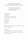 Research paper thumbnail of A developmental approach to bilingual research: The effects of multi-language experience from early infancy to old age