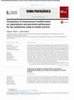 Research paper thumbnail of Comparison of measurement models based on expectations and perceived performance for the satisfaction study in health services