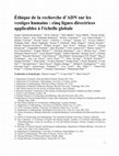 Research paper thumbnail of Éthique de la recherche d'ADN sur les vestiges humains : cinq lignes directrices applicables à l'échelle globale. French Translation of "Ethics of DNA research on human remains: five globally applicable guidelines"