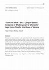 Research paper thumbnail of “I am not what I am”: Corpus-based Analysis of Shakespeare’s Character Iago from Othello, the Moor of Venice