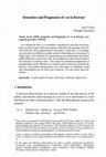 Research paper thumbnail of Semantics and Pragmatics of -ess in Korean