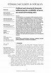 Research paper thumbnail of Political and structural elements influencing the credibility of news on social networking sites