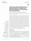 Research paper thumbnail of Cultural and Species Differences in Gazing Patterns for Marked and Decorated Objects: A Comparative Eye-Tracking Study
