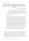 Research paper thumbnail of Políticas Públicas de proteção à vítima: uma proposta de arranjo institucional de segurança pública