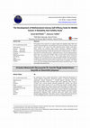 Research paper thumbnail of The Development of Mathematical Literacy Self-Efficacy Scale for Middle School: A Reliability And Validity Study