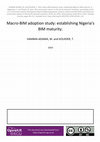Research paper thumbnail of Macro-BIM Adoption Study: Establishing Nigeria’s BIM Maturity