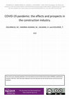 Research paper thumbnail of COVID-19 Pandemic: The Effects and Prospects in the Construction Industry