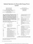 PDF) Optimal Economic Operation of Electric Power Systems