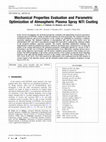 Research paper thumbnail of Mechanical Properties Evaluation and Parametric Optimization of Atmospheric Plasma Spray NiTi Coating