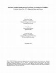Research paper thumbnail of Valuation and Risk Implications of Fair Value Accounting for Liabilities: Evidence from FAS 159’s Reported Gains and Losses