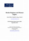 Research paper thumbnail of Border Regimes and Human Rights