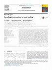 Research paper thumbnail of Decoding letter position in word reading