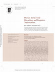 Research paper thumbnail of Human Intracranial Recordings and Cognitive Neuroscience