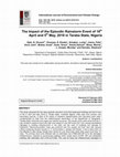 Research paper thumbnail of The Impact of the Episodic Rainstorm Event of 18th April and 5th May, 2018 in Taraba State, Nigeria