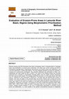 Research paper thumbnail of Evaluation of Erosion-Prone Areas in Lamurde River Basin, Nigeria Using Morphometric Prioritization Method