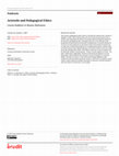 Research paper thumbnail of Aristotle and Pedagogical Ethics