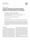 Research paper thumbnail of A Numerical Scheme Based on an Immersed Boundary Method for Compressible Turbulent Flows with Shocks: Application to Two-Dimensional Flows around Cylinders
