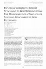 Research paper thumbnail of Exploring Christians’ Explicit Attachment to God Representations: The Development of a Template for Assessing Attachment to God Experiences