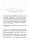 Research paper thumbnail of A web based approach to teaching the subject “renewable energy sources” in technical Vocational educational schools in greece Using the elearn web platform