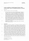 Research paper thumbnail of Learner contribution to English language learning: Chinese research students' agency in transitional experiences in Australia