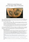 Research paper thumbnail of Richly decorated Soma jars from the Indus Valley Civilisation