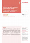 Research paper thumbnail of Development and Validation of a Corpus of Written Parliamentary Questions in the Hellenic Parliament