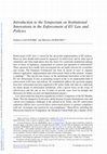 Research paper thumbnail of Introduction to the Symposium on Institutional Innovations in the Enforcement of EU Law and Policies
