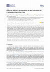 Research paper thumbnail of Effect of Alkali Concentration on the Activation of Carbonate-High Illite Clay