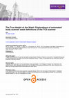 Research paper thumbnail of The True Height of the Waist: Explorations of Automated Body Scanner Waist Definitions of the TC2 scanner
