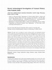Research paper thumbnail of Recent Archaeological Investigation of Varanasi District, Uttar Pradesh, India