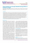 Research paper thumbnail of Home hospital care through telehealth during COVID-19 pandemic in Nepal