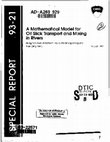 PDF) A mathematical model for oil slick transport and mixing in rivers