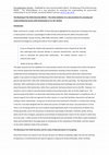Research paper thumbnail of The Meaning of the Child Interview (MotC) – the initial validation of a new procedure for assessing and understanding the parent-child relationships of “at risk” families