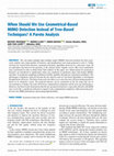 Research paper thumbnail of When Should We Use Geometrical-Based MIMO Detection Instead of Tree-Based Techniques? A Pareto Analysis