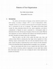 Research paper thumbnail of Patterns of Text Organization