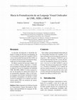 Research paper thumbnail of Hacia la formalización de un lenguaje visual unificador de UML, EER y ORM 2