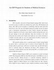 Research paper thumbnail of An ESP Program for Students of Medical Sciences
