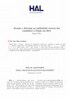 Research paper thumbnail of Atração e distração na publicidade externa dos candidatos à eleição em 2014