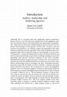 Research paper thumbnail of "Introduction: Authors, Authorship, and Authoring Agencies," in A Companion to Documentary Film History, ed. Joshua Malitsky (Hoboken, NJ: Wiley-Blackwell, 2021), 97-105.