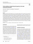 Research paper thumbnail of On the usefulness of graph-theoretic properties in the study of perceived numerosity