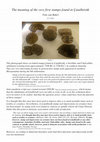 Research paper thumbnail of The meaning of the very first stamps found in Çatalhöyük