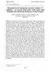 Research paper thumbnail of Romanian-Greek manuscript inventory number 27 Anthology – An Account of the activity of the copyist Chiril Monahul from Bisericani Monastery (Neamt County)