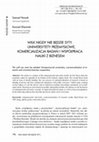Research paper thumbnail of Wilk nigdy nie będzie syty. Uniwersytety przemysłowe, komercjalizacja badań i współpraca nauki z biznesem