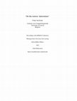 Research paper thumbnail of On the notion 'determiner