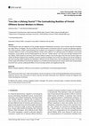 Research paper thumbnail of “Live Like a Lifelong Tourist”? The Contradicting Realities of Finnish Offshore Service Workers in Athens