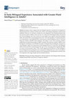 Research paper thumbnail of Is Early Bilingual Experience Associated with Greater Fluid Intelligence in Adults?