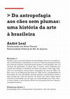 Research paper thumbnail of Da antropofagia aos cães sem plumas: uma história da arte à brasileira