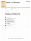 Research paper thumbnail of Phenomenology of Joint Attention